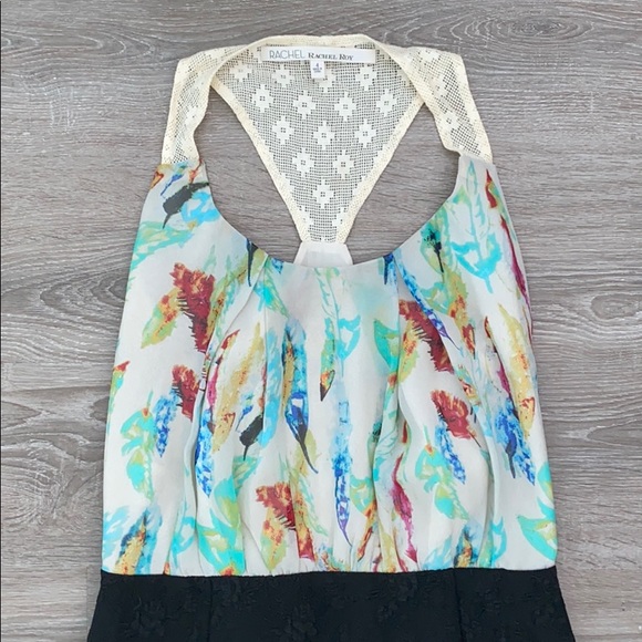 โค๏ธ Rachel Roy Watercolor Sheath Bodycon Dress Size 4 NWOT - Picture 3 of 11